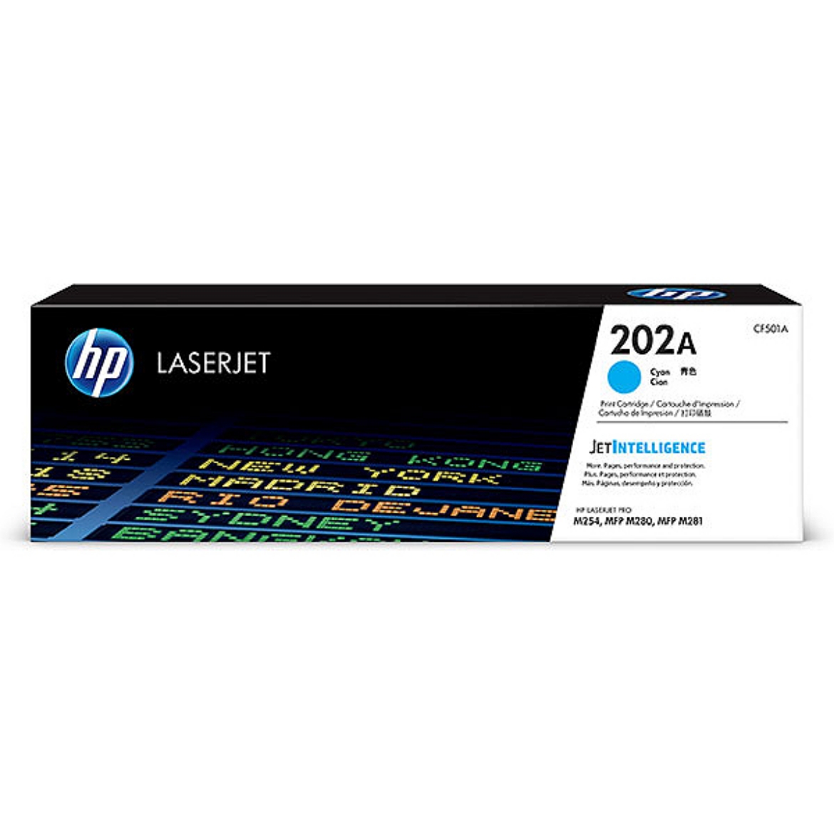Picture of HP CF501A (HP 202A) Cyan Toner Cartridge (1300 Yield)