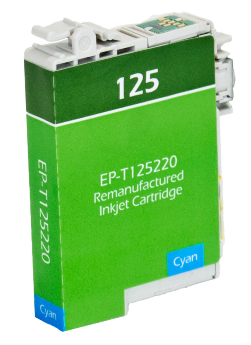 Picture of Remanufactured T125220 (Epson 125) Cyan Ink Cartridge (385 Yield)