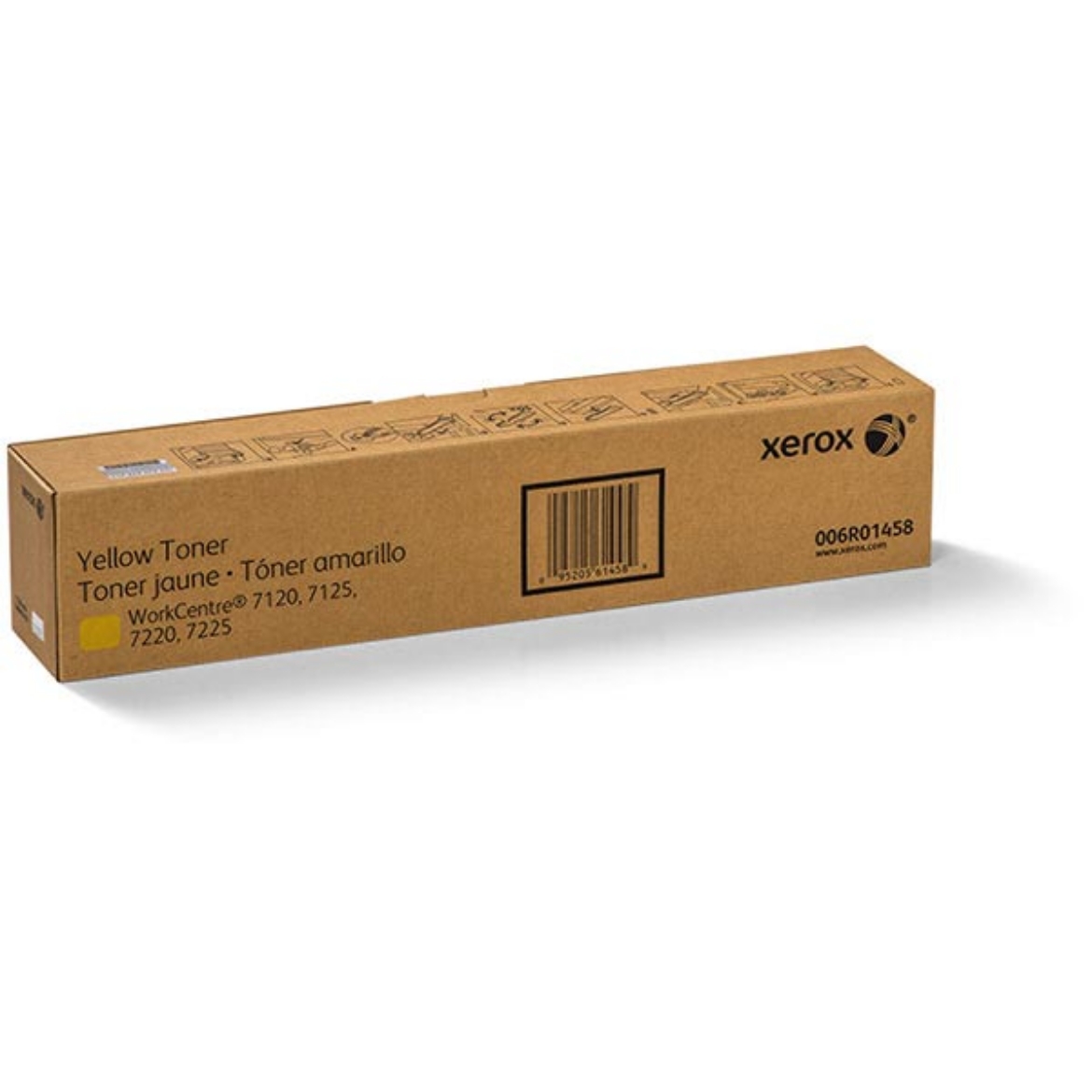 Picture of Xerox 6R1458 (006R01458) Yellow Toner Cartridge (15000 Yield)