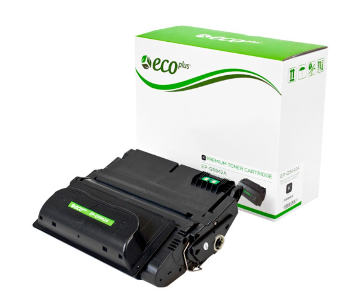 Picture of EcoPlus Reman Q5942A (HP 42A) Black Toner Cartridge (12000 Yield)